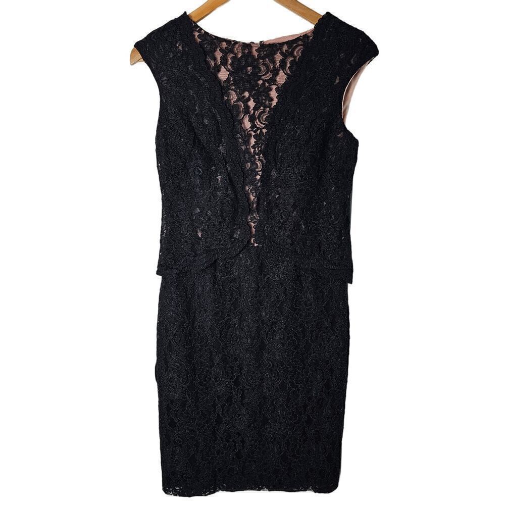 Lauren Ralph Lauren Dress Womens Size 4 Black Lace Sleeveless Whimsygoth Career